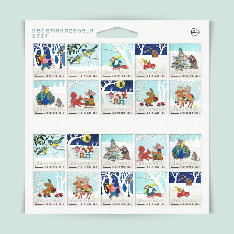 DECEMBERZEGELS 2021 PostNL « Geertje Aalders Illustraties